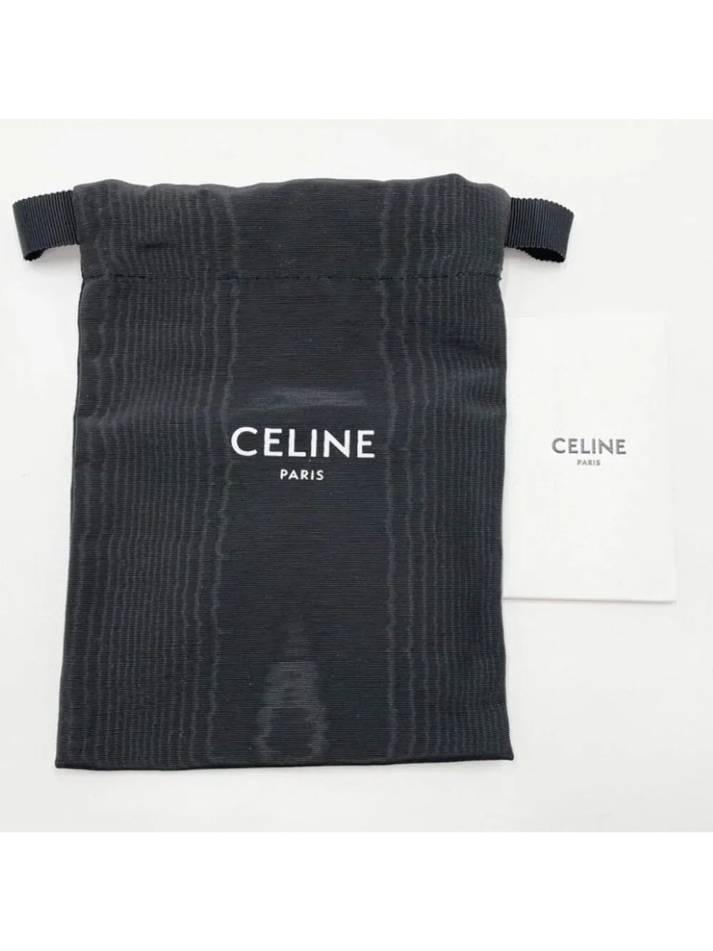 Celine Coin Case Card Holder Pink Leather Gold Display